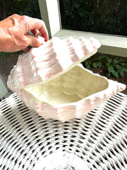 Vintage Pink Shell Tureen
