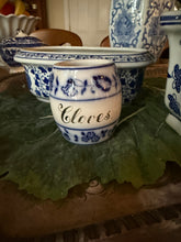 German Blue & White Spice Jar