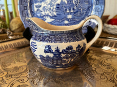Vintage Blue Willow Creamer