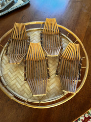 Japanese Bamboo Towel Trays
