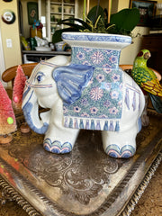 Vintage Ceramic Hand Painted Elephant