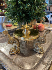 Brass Koi Fish Candle Stand