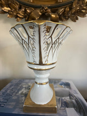 Pierced Ceramic Footed Compote