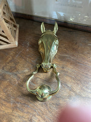 Brass Horse Head Knocker