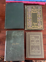 Antique Set of 4 Green Books