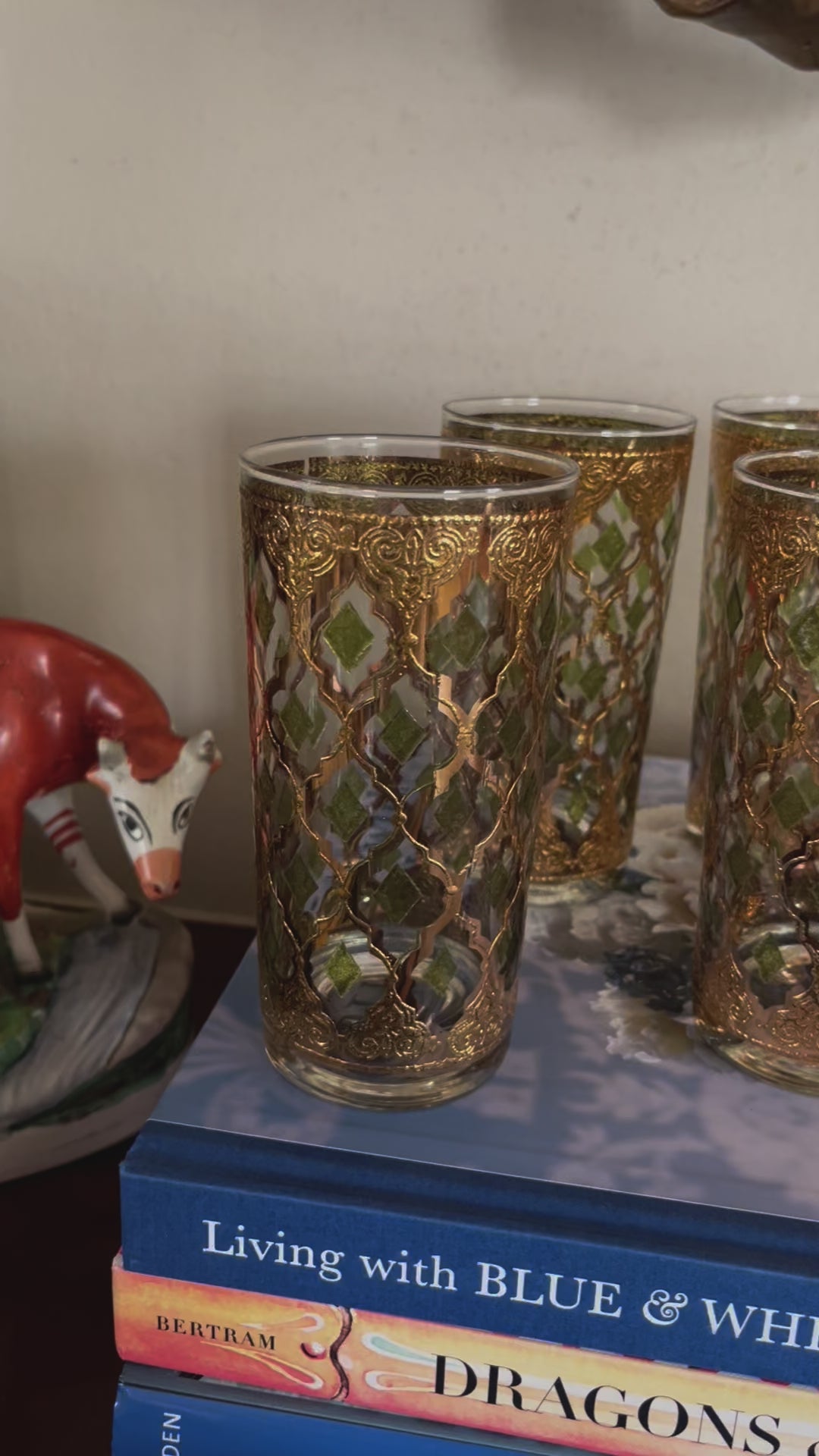 6 Culver Valencia High Ball Glasses