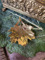 Brass Leaf Dish Virginia Metalcrafters