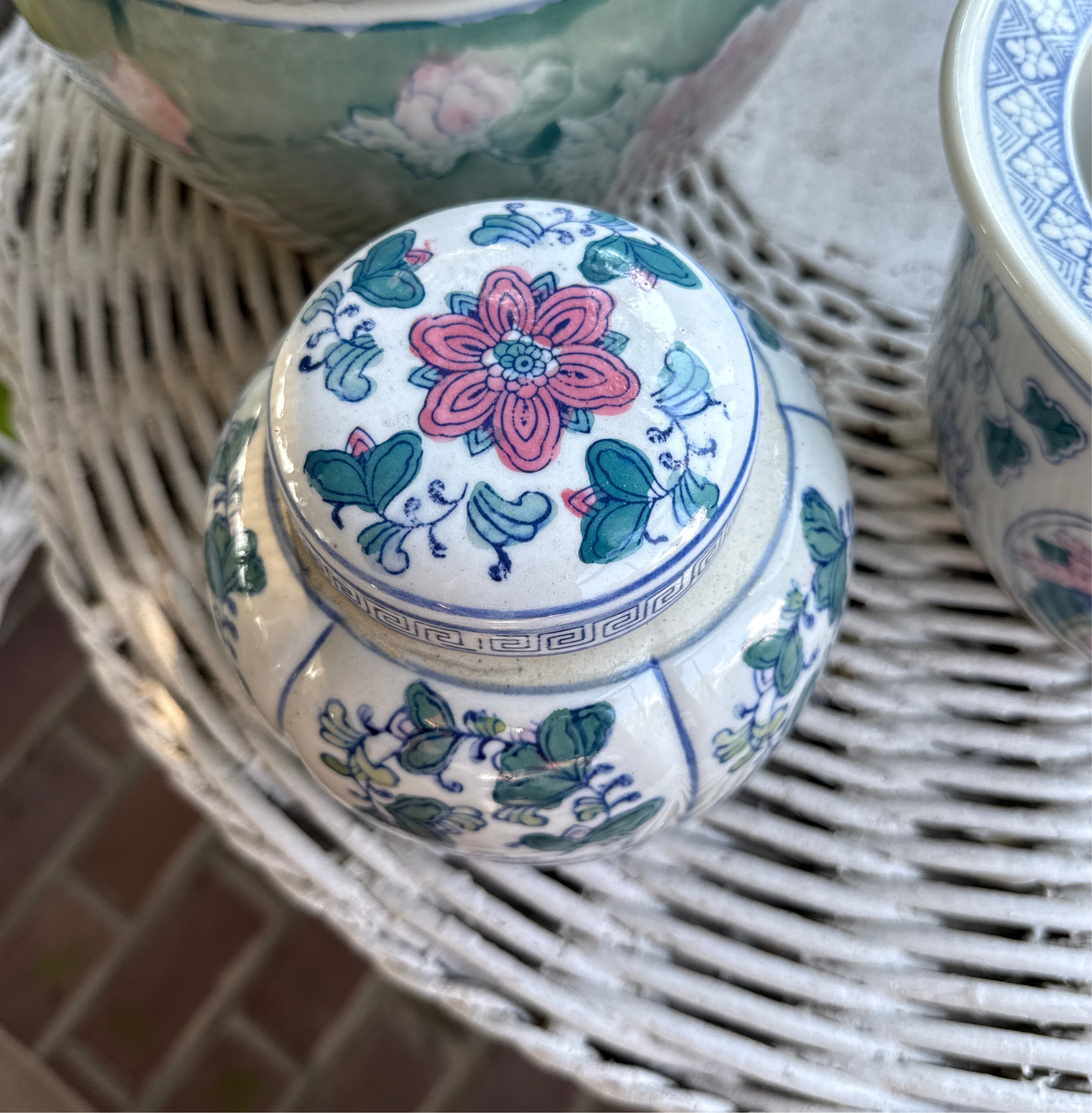 Pink& Green Pastel Melon Jar
