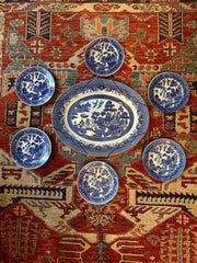 Bespoke Blue Willow Plate Wall
