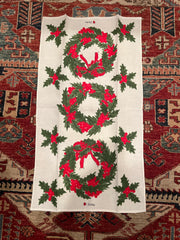 Vintage Vera Christmas Wreath Tea Towel