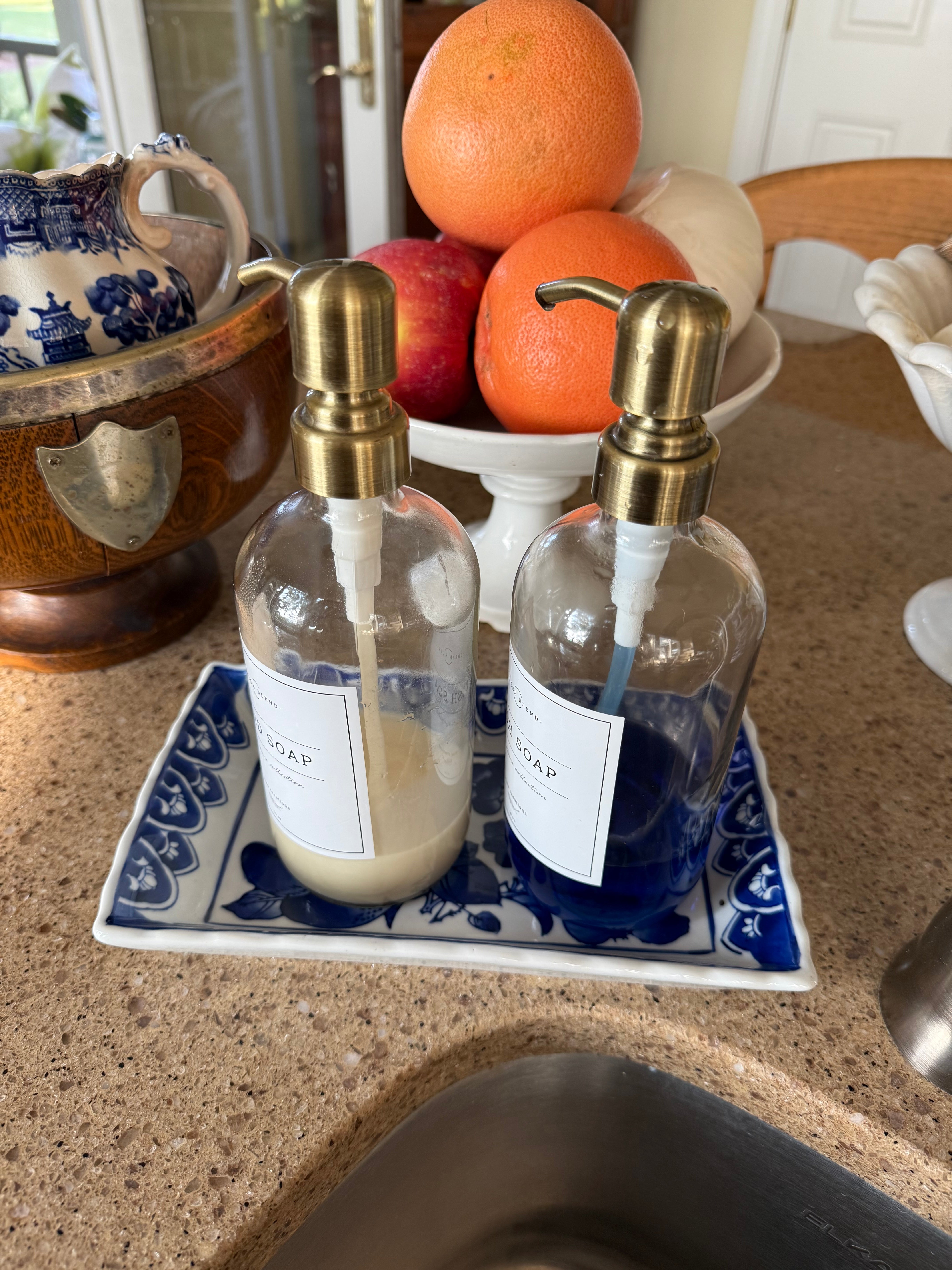 Blue & White Scenic Tray