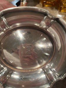 Engraved Silverplate Footed Bowl