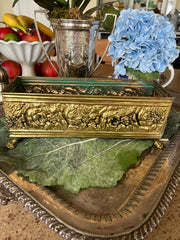 Brass Embossed Windowsill Planter