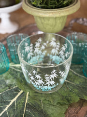 Libbey Glass Bamboo Design Ice Bucket