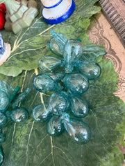 Aqua Glass Grape Clusters