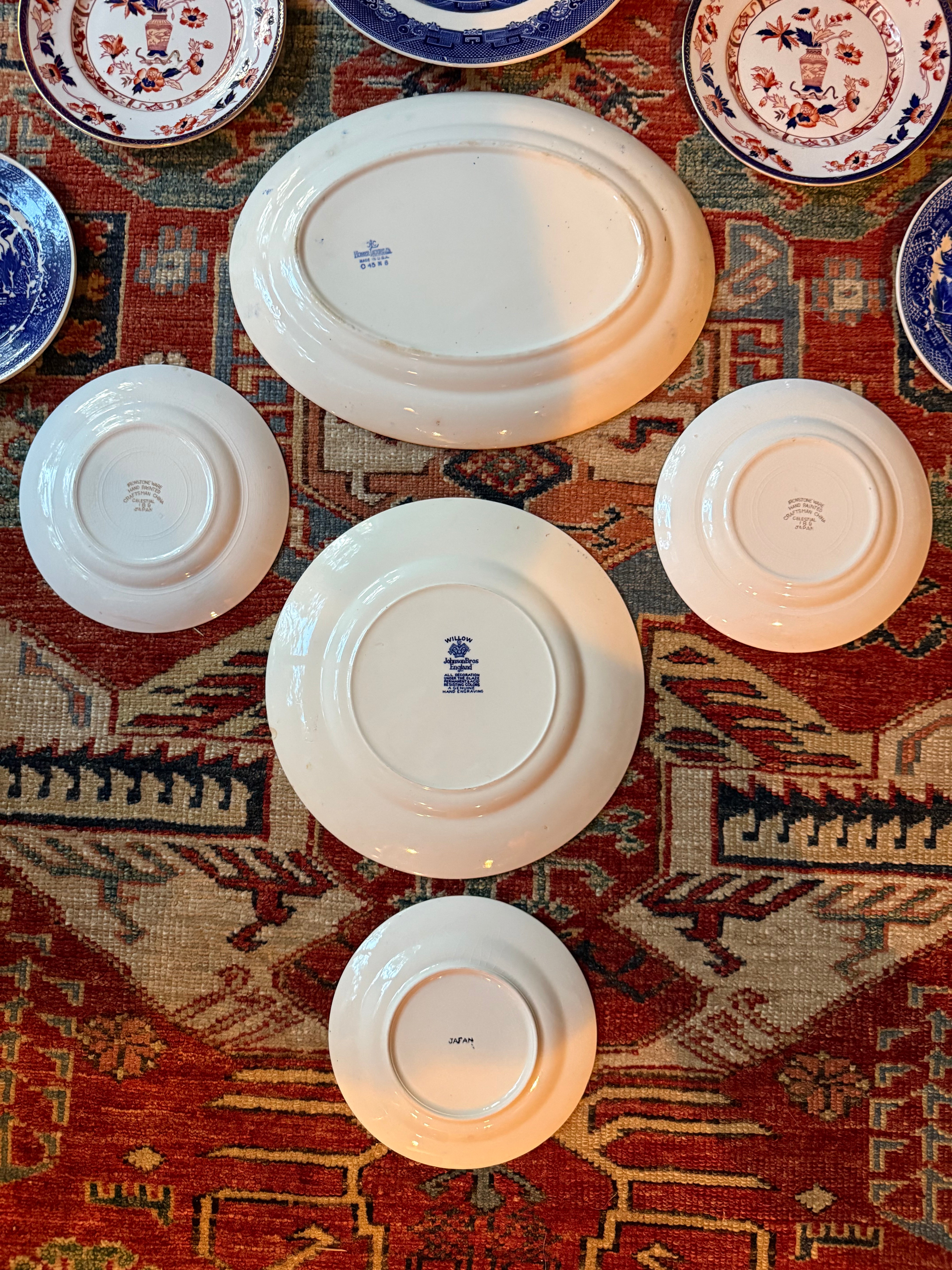 Bespoke Blue Willow Plate Wall