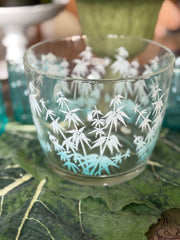 Libbey Glass Bamboo Design Ice Bucket