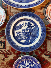 Bespoke Blue Willow Plate Wall