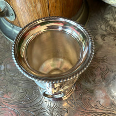 Silverplate Lions Head Mini Urn