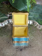 Aqua/Gold Florentine Box