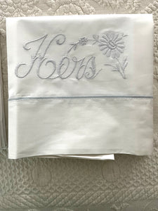 Vintage His & Hers Pillowcases