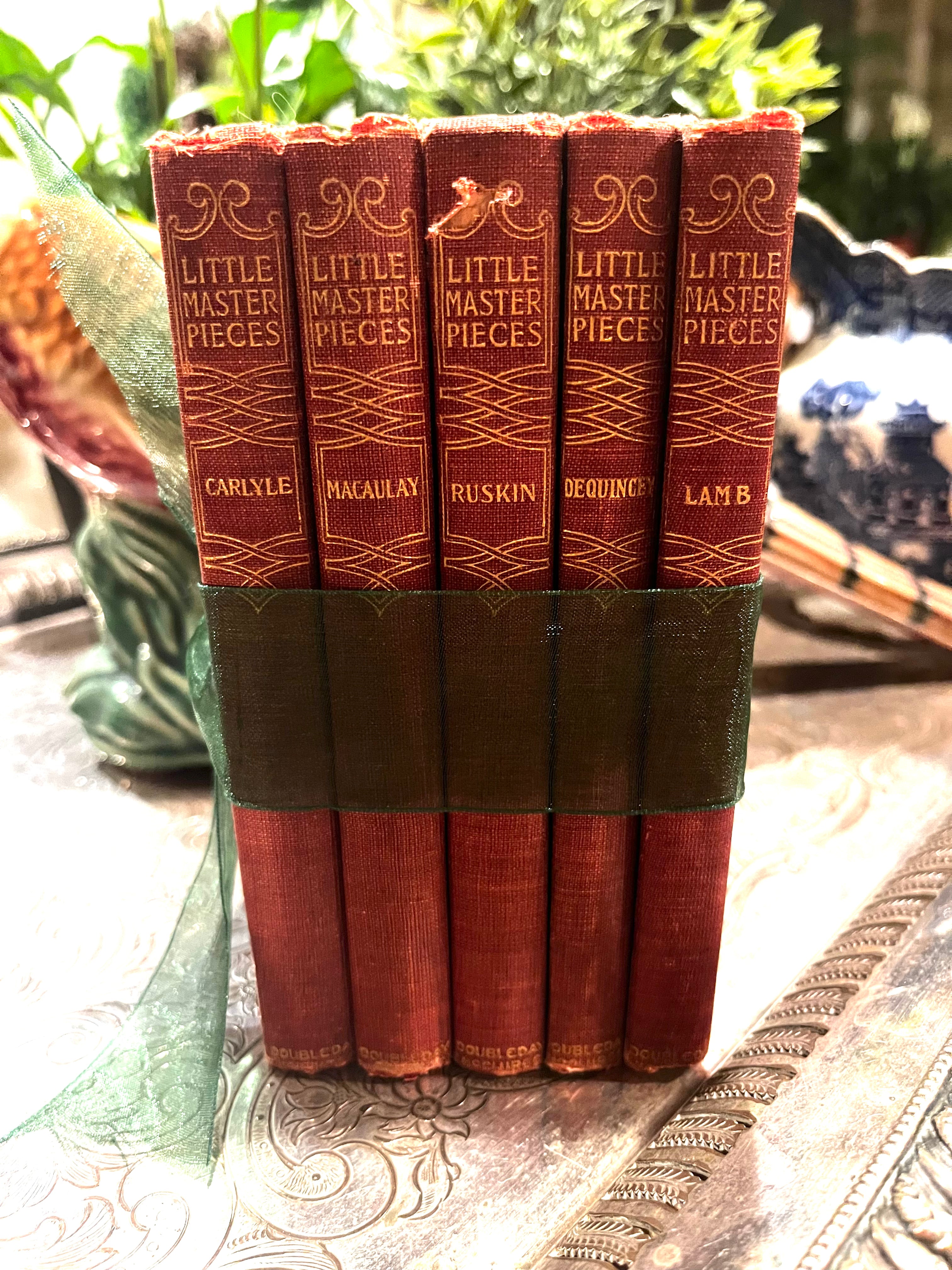 Set of 5 Antique Little Masterpiece Books