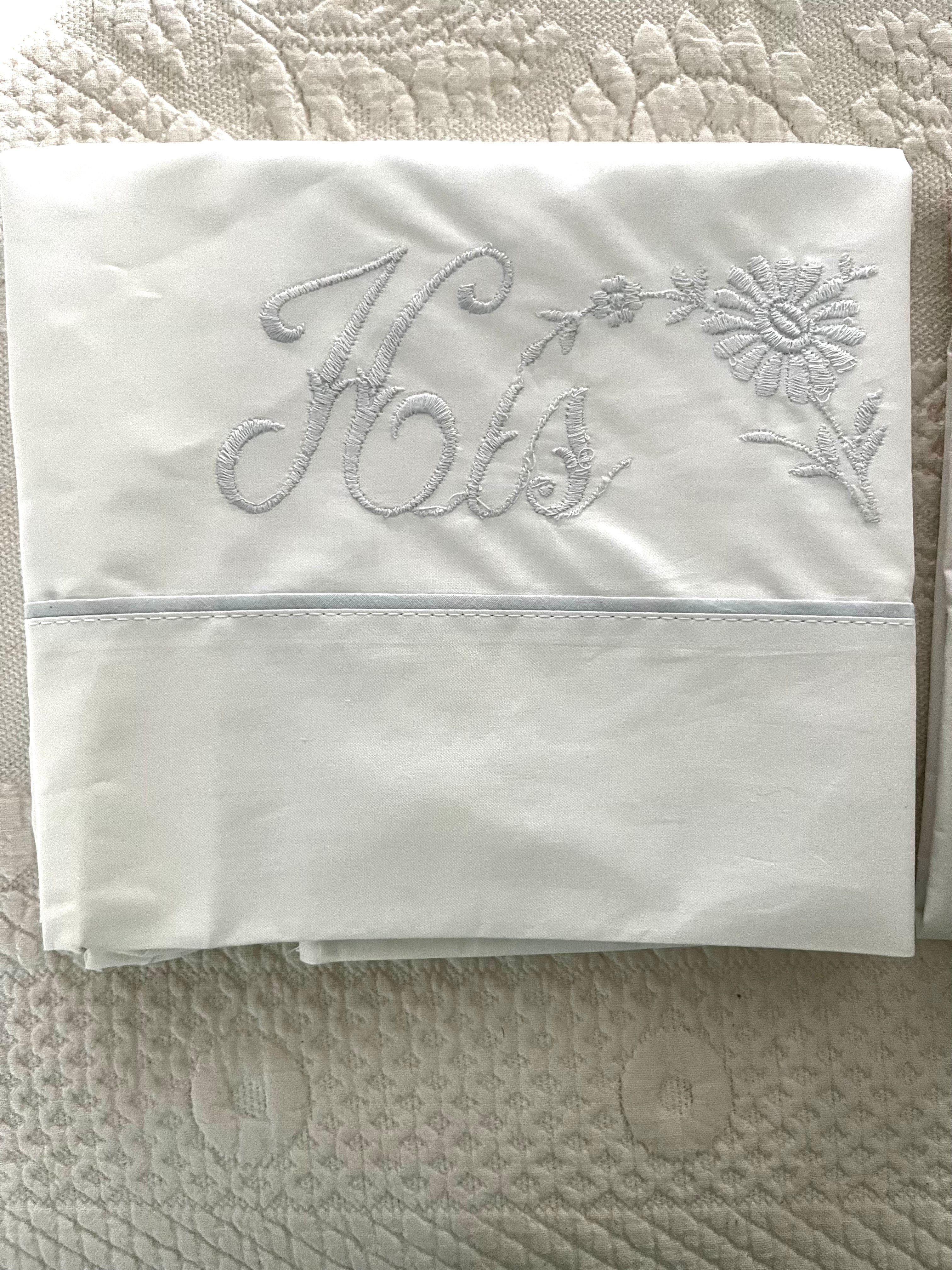 Vintage His & Hers Pillowcases