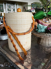 Raffia & Bamboo Ice Bucket