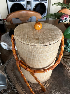 Raffia & Bamboo Ice Bucket