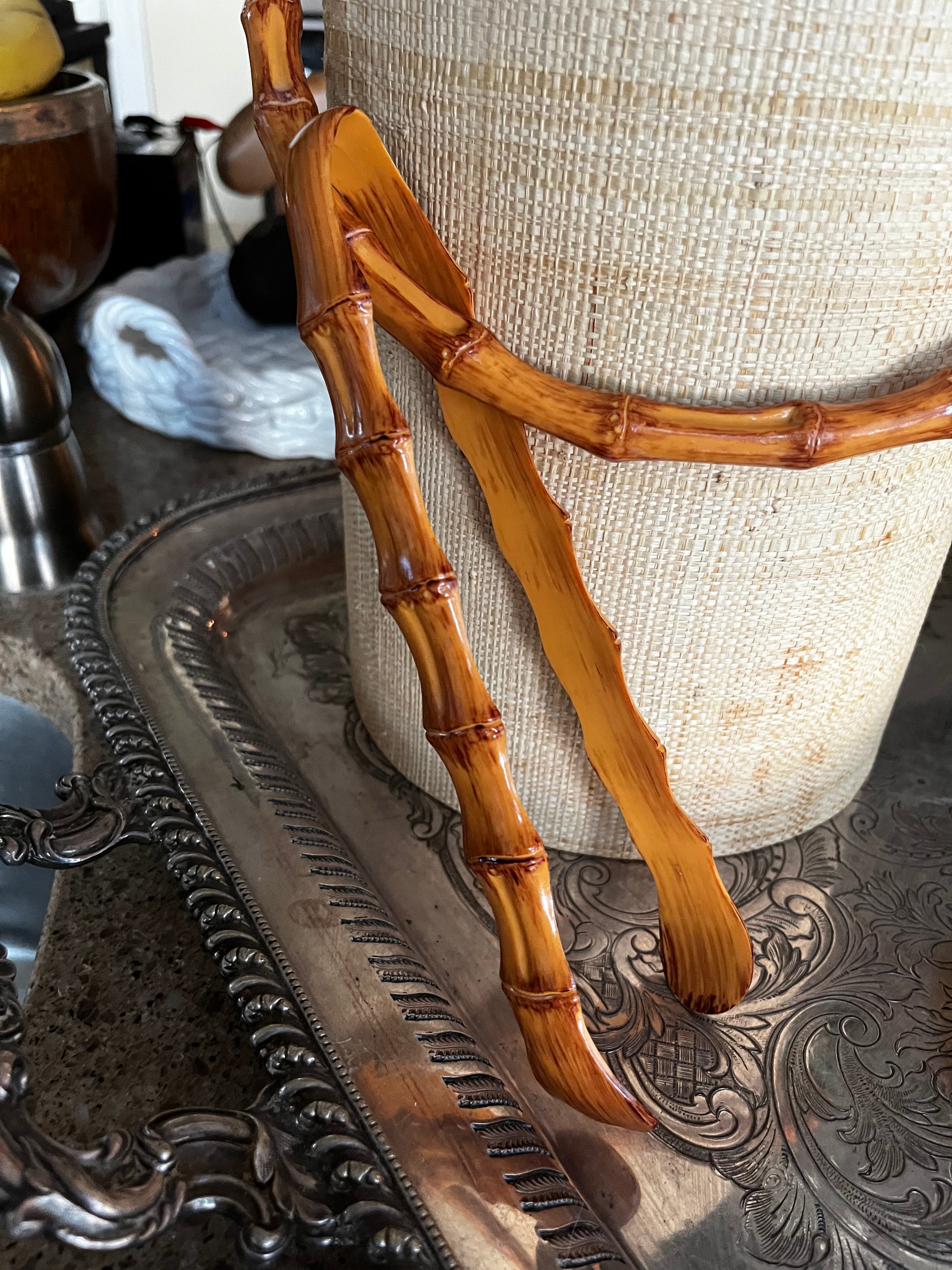 Raffia & Bamboo Ice Bucket