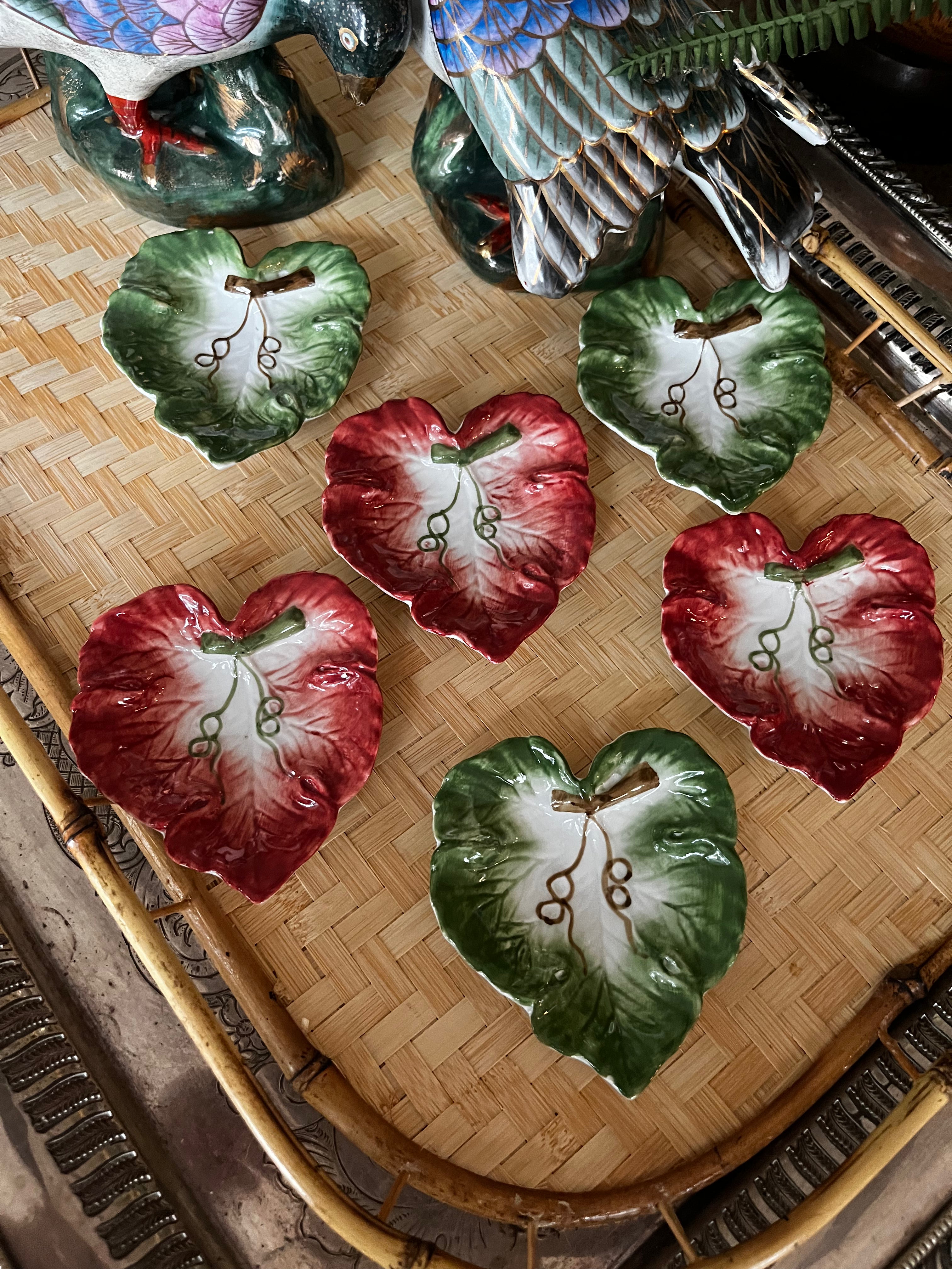 Set of 6 Leaf Dishes *Petite*