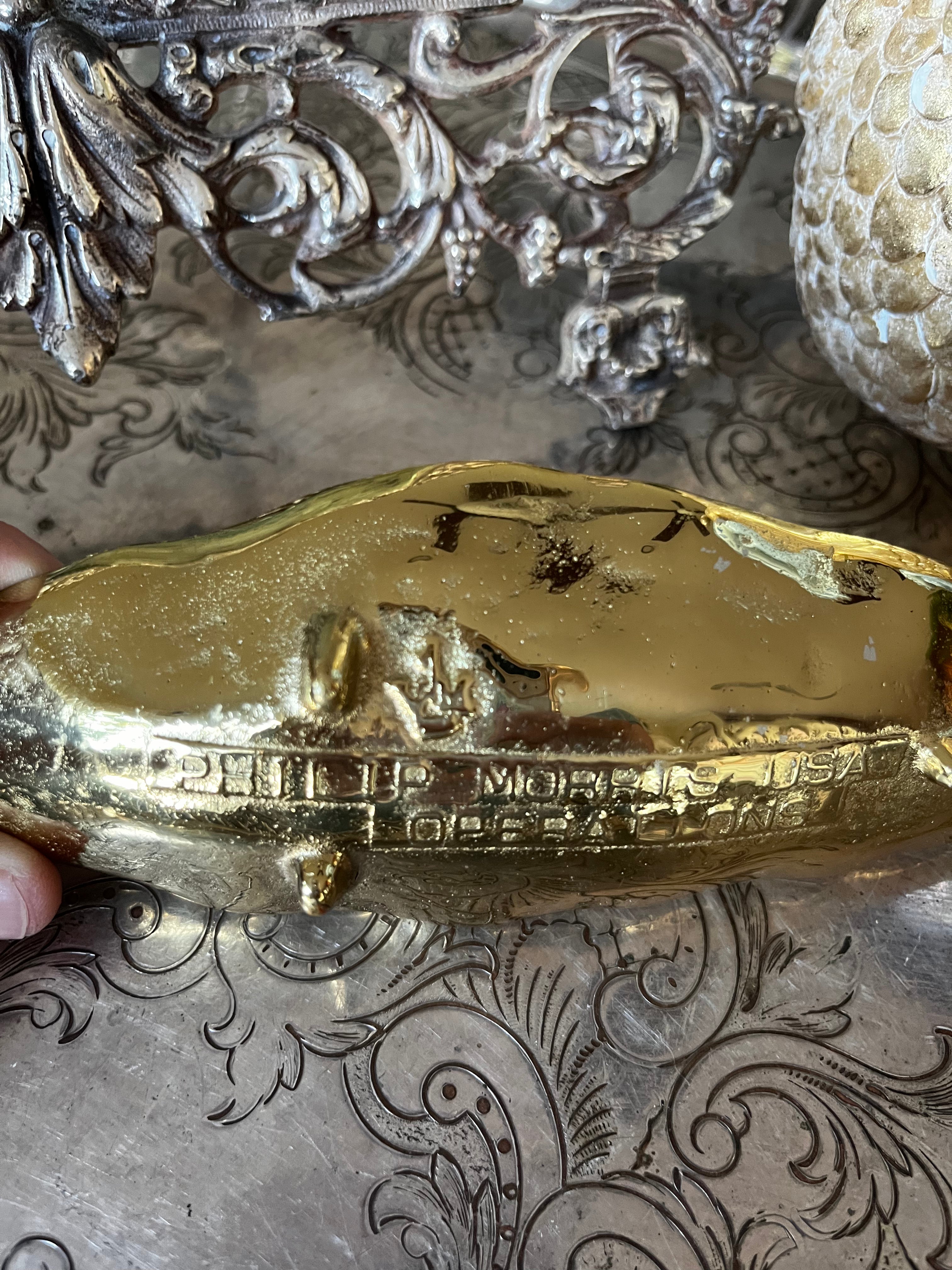 VMC Brass Tobacco Leaf Dish