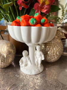 Ceramic Cherub/Putti Compote