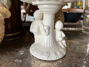 Ceramic Cherub/Putti Compote