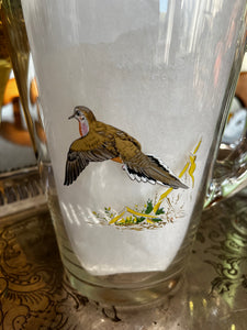 Ned Smith Upland Bird Glass Pitcher