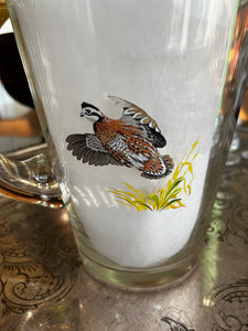 Ned Smith Upland Bird Glass Pitcher