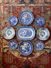 Blue & White Plate Wall