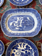 Blue & White Plate Wall