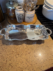 Silver Plate Scalloped Tray