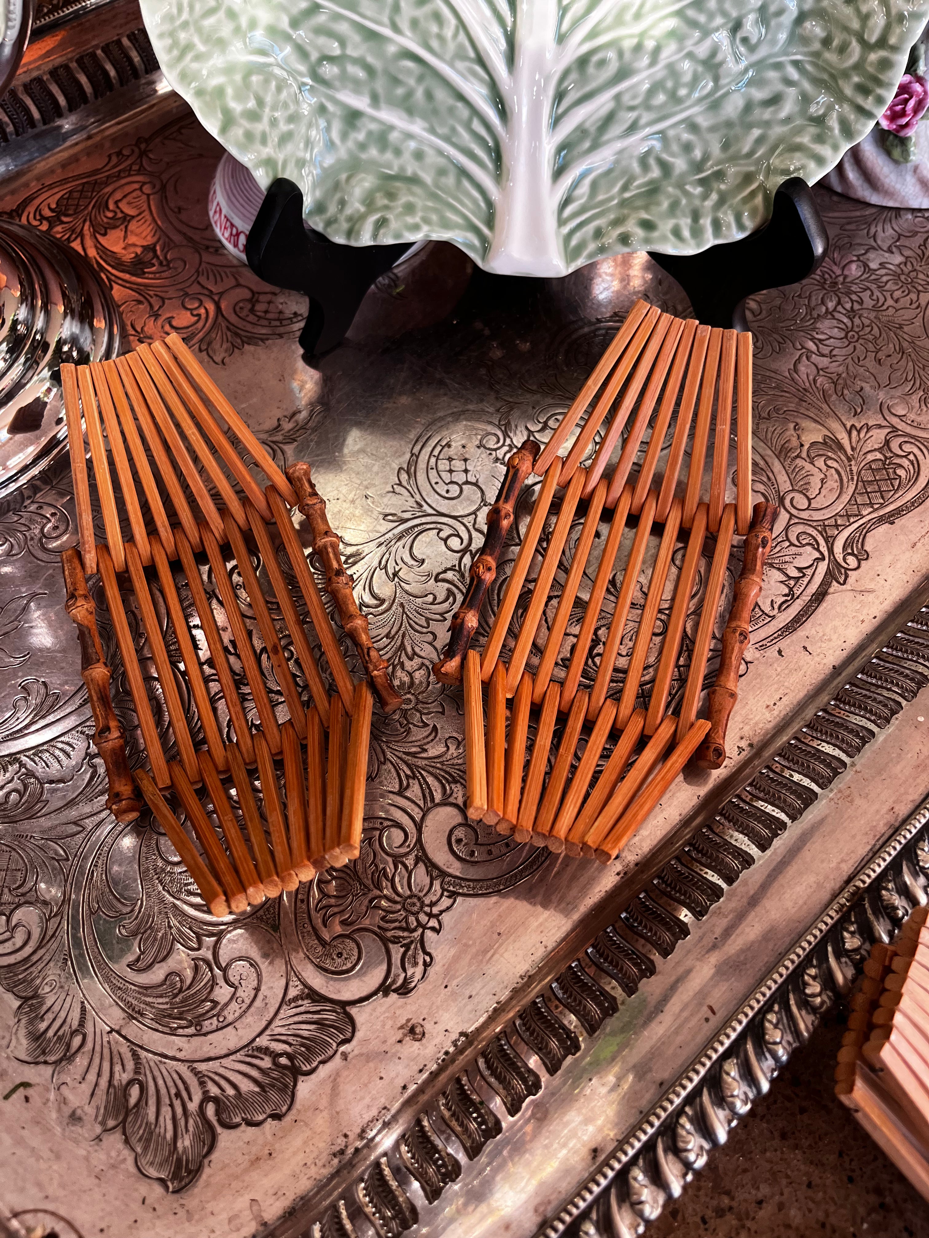 Japanese Bamboo Towel Trays