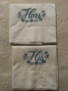 His & Hers Vintage Pillowcases