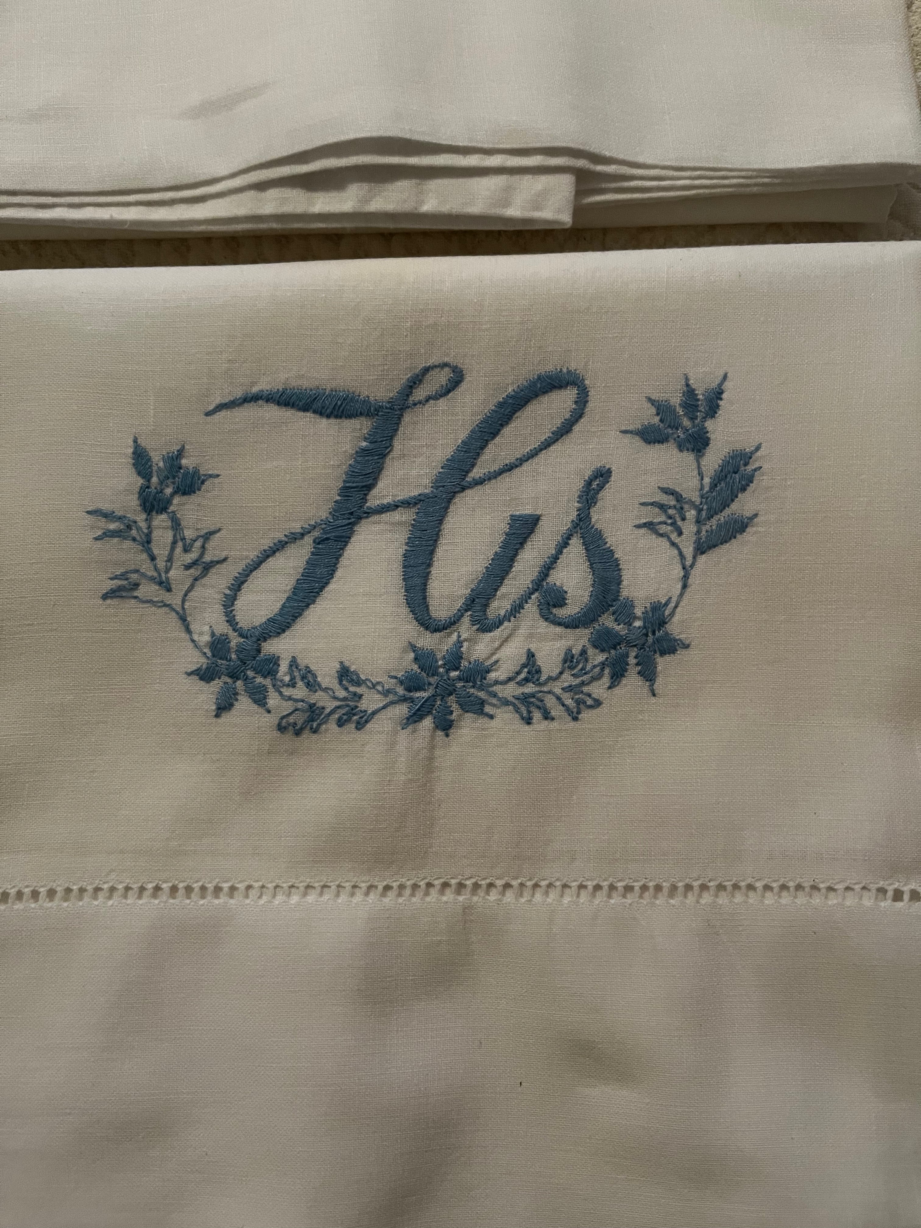 His & Hers Vintage Pillowcases