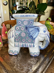 Vintage Ceramic Hand Painted Elephant