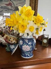 Vintage Floral Ginger Jar
