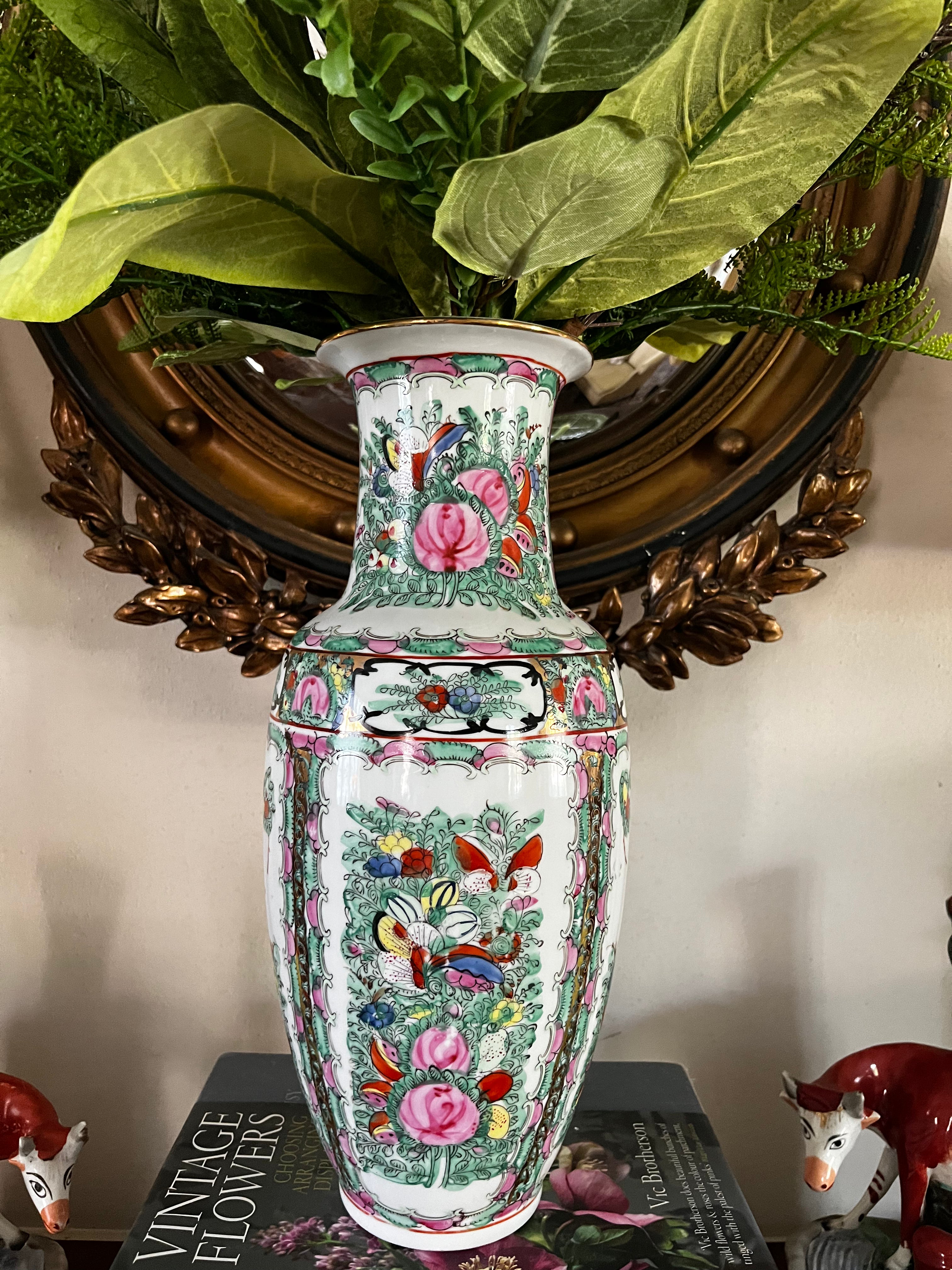 Rose Canton Vase