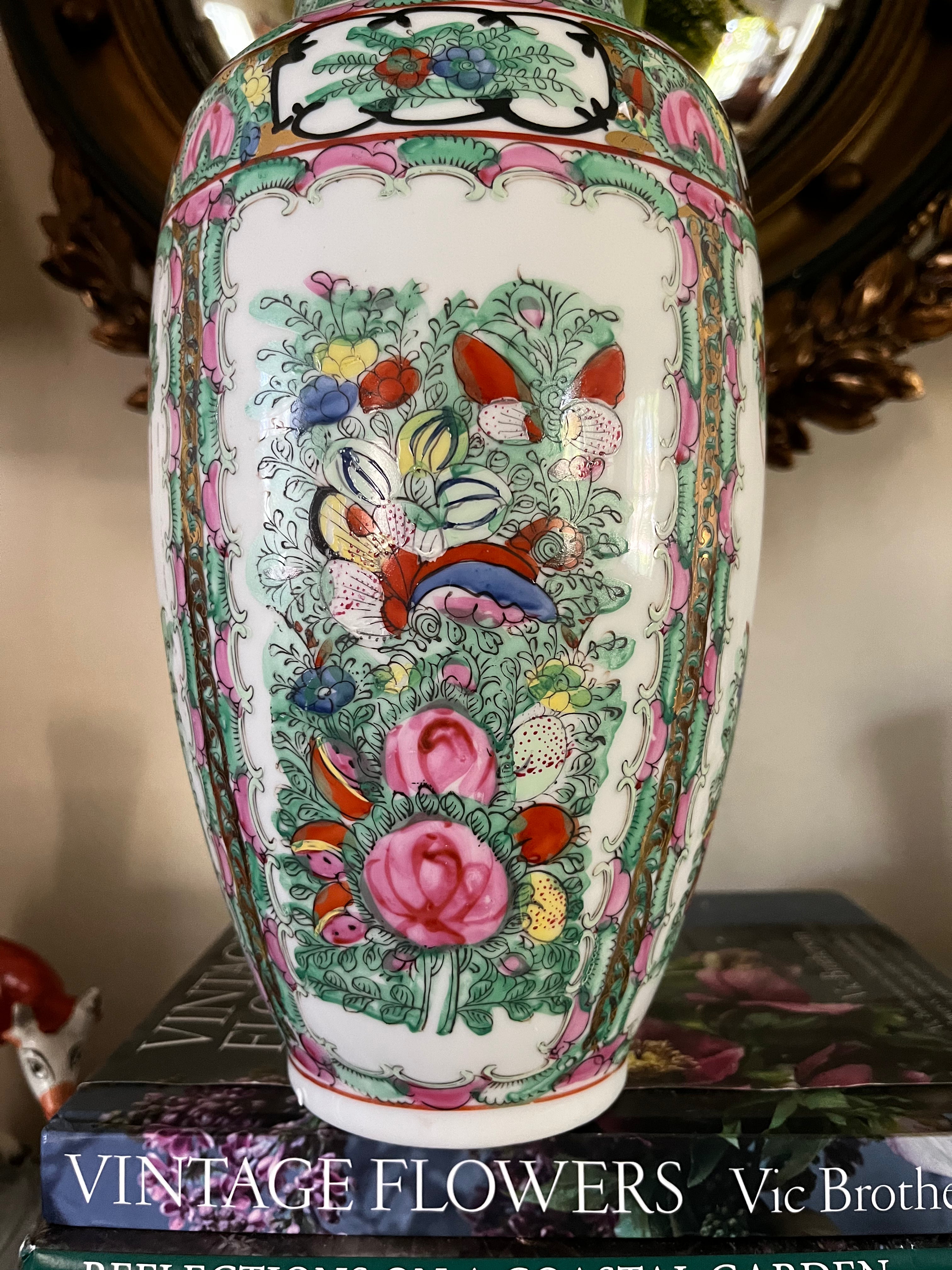 Rose Canton Vase