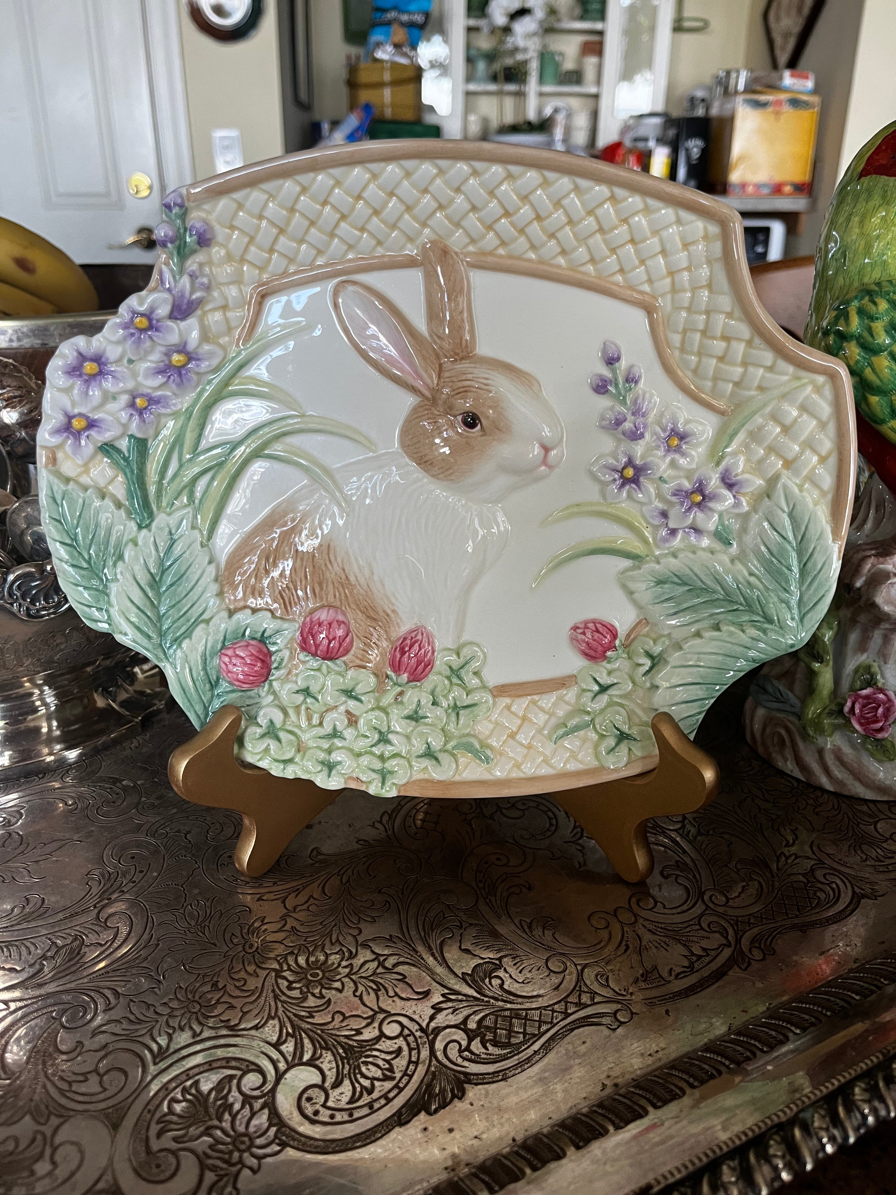 Fitz & Floyd Bunny Plate