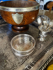 English Silverplate Wine Coaster