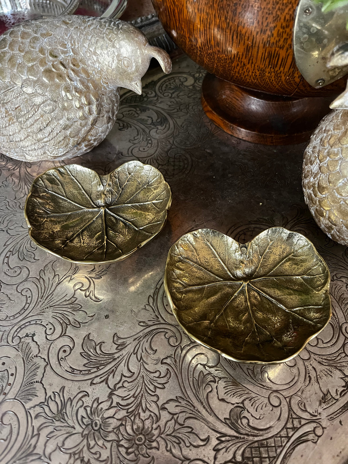 Brass Geranium Leaf Dish *VMC*