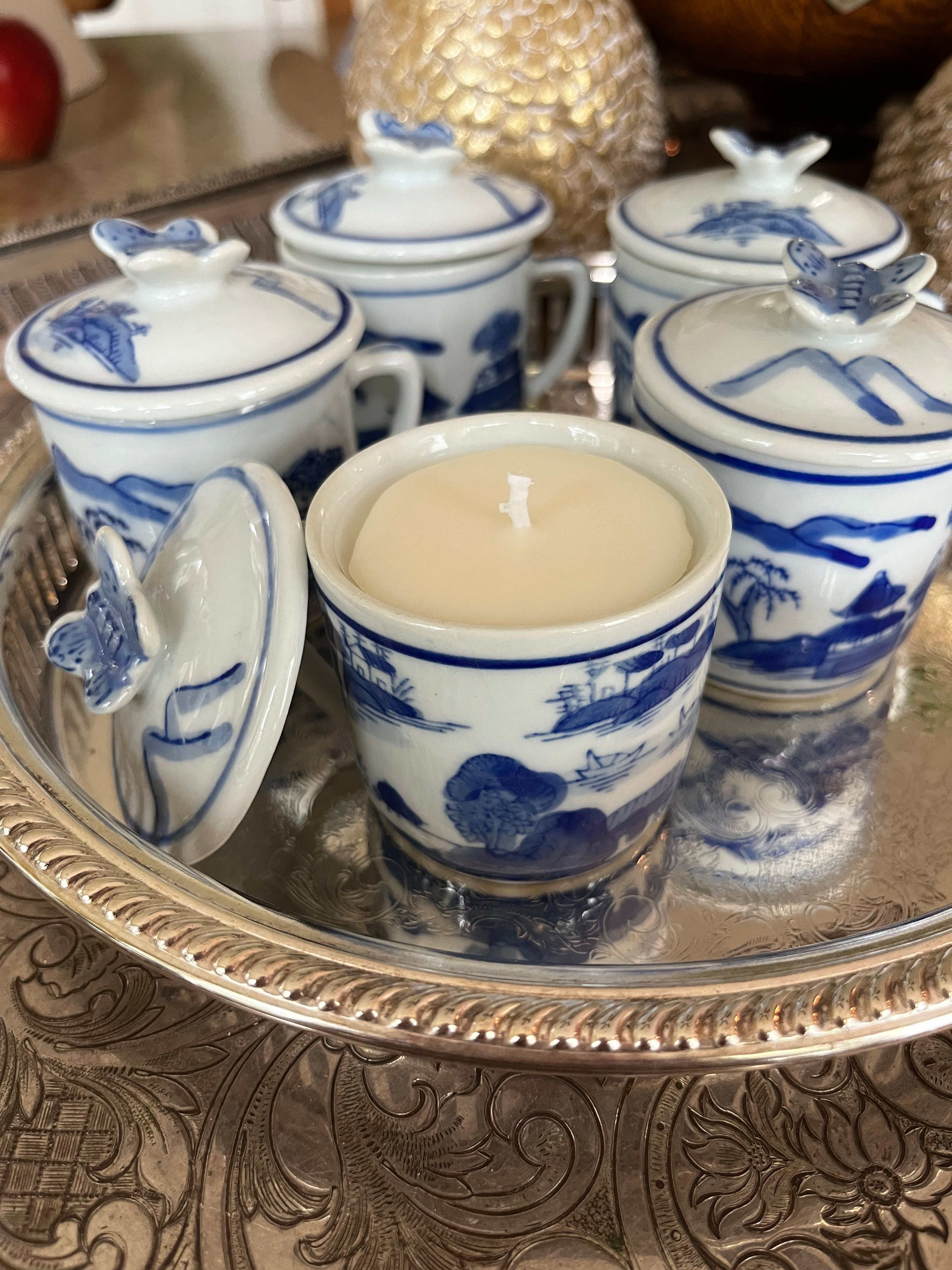 Chinoiserie Tea Cup Candle